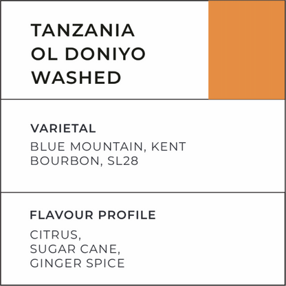 Tanzania Ol Doniyo Washed - Liberty Coffee