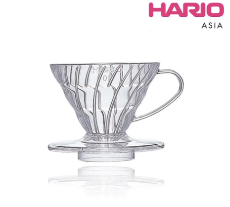Hario V60 Plastic Coffee Dripper Brewer Size - 01 (Transparent) - Liberty Coffee