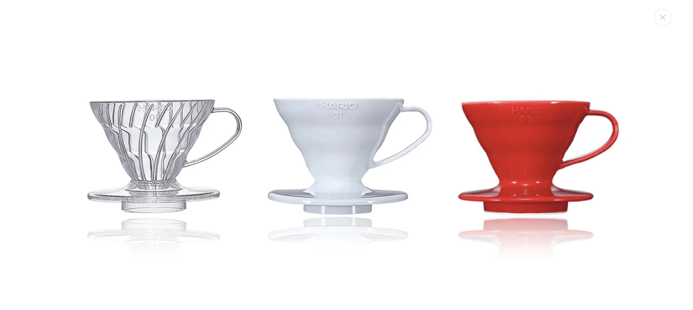 Hario V60 Plastic Coffee Dripper Brewer Size - 01 (White) - Liberty Coffee