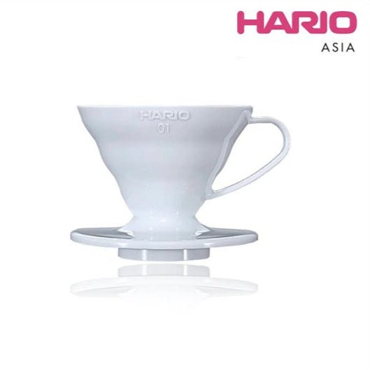 Hario V60 Plastic Coffee Dripper Brewer Size - 01 (White) - Liberty Coffee