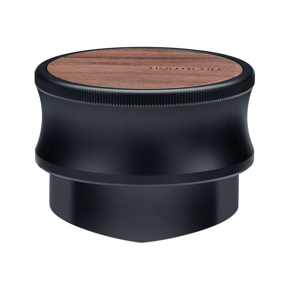 Coffee Gravity Distributor Tool - Titanium V Blade Base Type | 58.5mm | Walnut