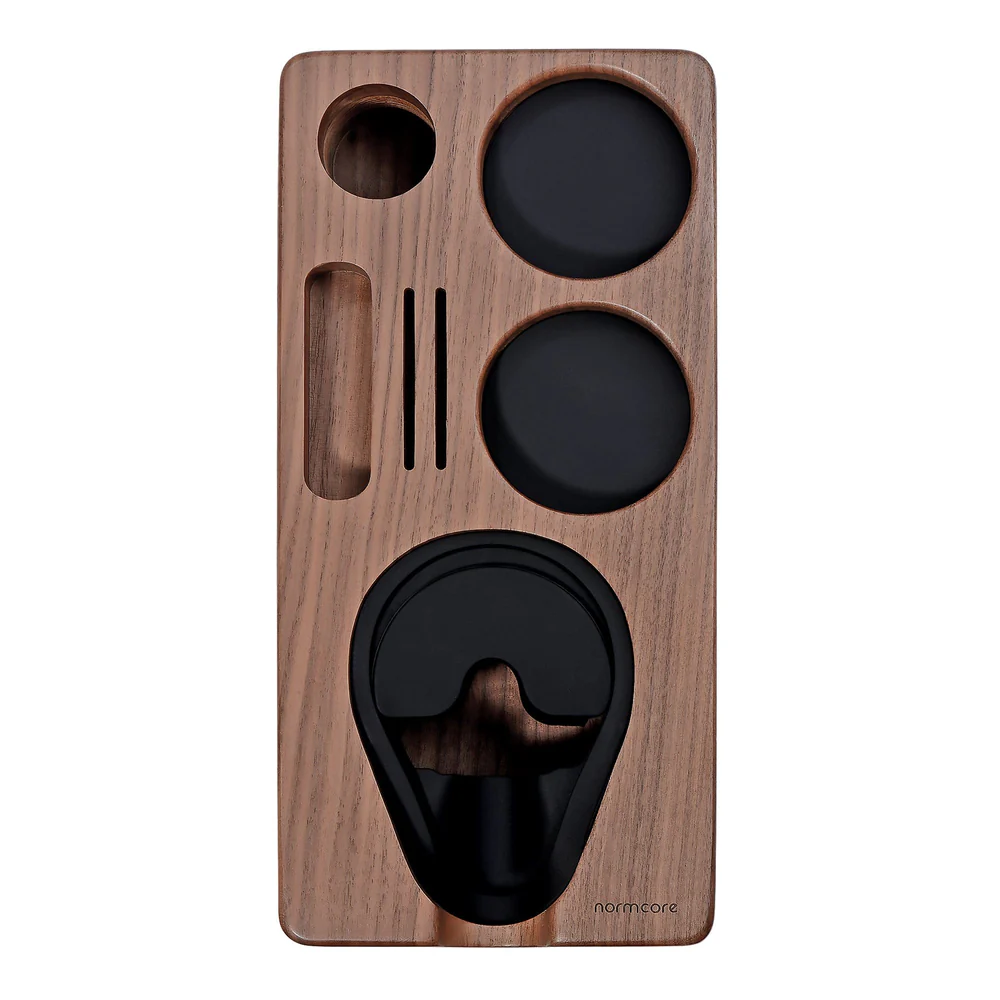 Normcore Compact Espresso Tamping Station | Walnut | 58mm