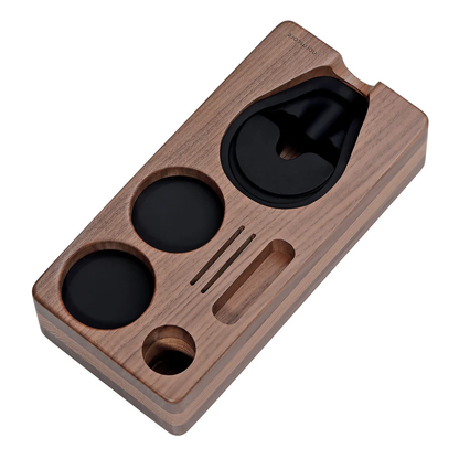 Normcore Compact Espresso Tamping Station | Walnut | 58mm