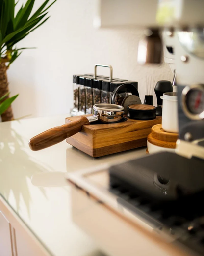 Normcore Compact Espresso Tamping Station | Walnut | 58mm