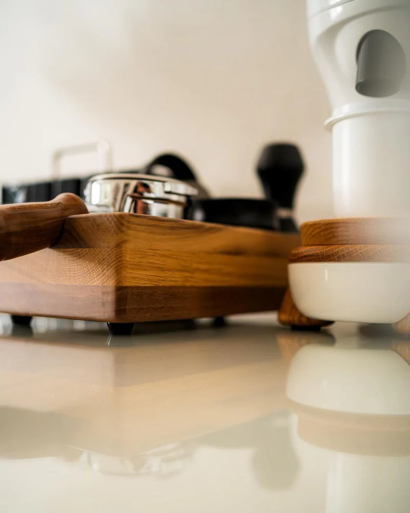 Normcore Compact Espresso Tamping Station | Walnut | 58mm