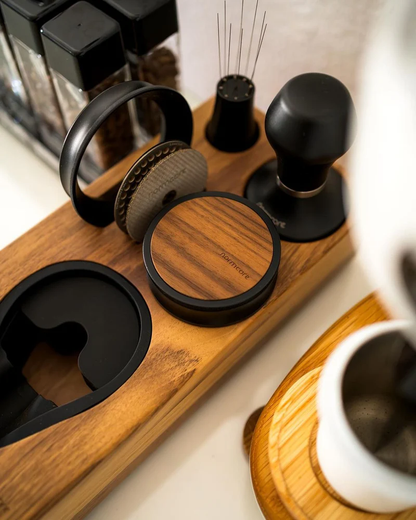Normcore Compact Espresso Tamping Station | Walnut | 58mm