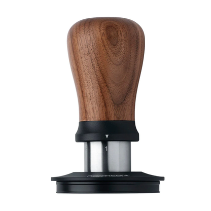 Normcore V5 Coffee Tamper | Titanium Coating Base | Black | Walnut | 58mm