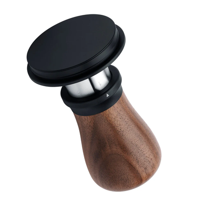 Normcore V5 Coffee Tamper | Titanium Coating Base | Black | Walnut | 58mm